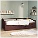 Divano Letto 3 Posti E Cassetti Marrone Scuro In Pino 90x200cm - Foto miniatura 1
