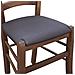 Sedia Legno Venezia Noce Scuro Con Seduta Similpelle Imbottita Marrone - Foto miniatura 5