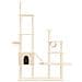 Albero Per Gatti Con Tiragraffi In Sisal Crema 279 Cm - Foto miniatura 3