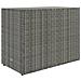 Mobile Portaoggetti da Giardino Grigio 100x55,5x80cm Polyrattan - Foto miniatura 12