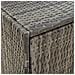 Mobile Portaoggetti da Giardino Grigio 100x55,5x80cm Polyrattan - Foto miniatura 13