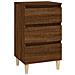 Comodino Rovere Marrone 40x35x70 Cm In Legno Multistrato - Foto miniatura 2