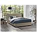 Letto Matrimoniale Brunetta, Letto Contenitore Con Rivestimento In Tessuto, 100% Made In Italy, Apertura Frontale, Adatto Per Materasso Cm 160x190, Tortora - Foto miniatura 1
