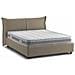 Letto Matrimoniale Brunetta, Letto Contenitore Con Rivestimento In Tessuto, 100% Made In Italy, Apertura Frontale, Adatto Per Materasso Cm 160x190, Tortora - Foto miniatura 4