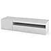 Mobile Porta Tv Roberto, Credenza Bassa Da Soggiorno A 2 Ante, Base Porta Tv, 100% Made In Italy, Cm 150x40h37, Bianco Lucido - Foto miniatura 2