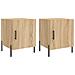 Comodini 2 Pz Rovere Sonoma 40x40x50 Cm In Legno Multistrato - Foto miniatura 2