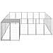 Gabbia Per Cani Argento 12,1 M In Acciaio - Foto miniatura 2