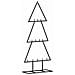 Albero Di Natale Decorativo In Metallo Nero 60 Cm - Foto miniatura 2