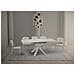 Tavolo Allungabile 90x90/194 Cm Clerk Piano - Gambe Bianche - Bianco Frassino - Foto miniatura 3