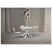 Tavolo Allungabile 90x90/194 Cm Clerk Piano - Gambe Bianche - Bianco Frassino - Foto miniatura 4
