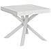Tavolo Allungabile 90x90/194 Cm Clerk Piano - Gambe Bianche - Bianco Frassino - Foto miniatura 6
