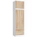 Sopralzo per armadio S60, 60x51x55 cm, Colore Bianco e Sonoma Quercia - Foto miniatura 5