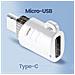 Adattatore Da Usb-c Femmina A Micro-usb Maschio Compatto, Bianco - Foto miniatura 4