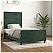 Giroletto Senza Materasso Verde Scuro 90x190 Cm In Velluto - Foto miniatura 1
