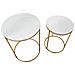 Tavolinetti Simply Marble Coppia Cm Ø52x63-42x53 - Foto miniatura 2