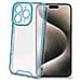 Apple Iphone 16 Pro Custodia In Tpu Trasparente Con Bordi Che Si Illuminano Al Buio Di Blu - Foto miniatura 1