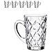 Set 6 Tazze Con Manico 170 Ml. 7x10x10cm. Colore Trasparente - Foto miniatura 1