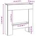 Cornice per Camino Legno Antico 81x18x82 cm in Truciolato - Foto miniatura 9