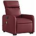 Lusso Casadino -  Poltrona Alzapersona Reclinabile Rosso Vino In Similpelle - Foto miniatura 2