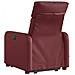 Lusso Casadino -  Poltrona Alzapersona Reclinabile Rosso Vino In Similpelle - Foto miniatura 3