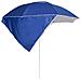 Ombrellone Da Spiaggia Con Teli Laterali Blu 215 Cm - Foto miniatura 3