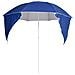 Ombrellone Da Spiaggia Con Teli Laterali Blu 215 Cm - Foto miniatura 4