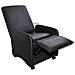 Lusso Casadino -  Poltrona Reclinabile Nera In Similpelle - Foto miniatura 1