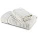 Asciugamano Con Ospite Spugnissima Stripe In Cotone Colore Bianco Misura Standard - Foto miniatura 1