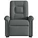 Poltrona Alzapersona Reclinabile Elettrica Grigio Scuro Tessuto - Foto miniatura 5