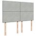 Giroletto a Molle con Materasso Grigio Chiaro 140x200cm Velluto - Foto miniatura 7