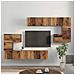 Set mobile TV 8 pcs Legno vecchio Media 30.5 x 30 x 30 cm - Foto miniatura 4