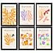 Set Di 6 Stampe Künstlerischen Illustrationen Von Henri Matisse Blumen Sammlung Von Dekorations Gemälden Im Kunstgalerie Stil A3 Cornice Nera - Foto miniatura 1