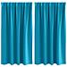 Tende con tende 2 pcs Turchese Poliestere - Foto miniatura 1