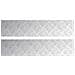 Dischi Quadrati 2 pcs Argento 90 x 20 cm Alluminio - Foto miniatura 1