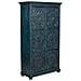 Armadio Artigianale In Legno Blu 102x44x183h Cm - Foto miniatura 1