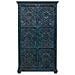 Armadio Artigianale In Legno Blu 102x44x183h Cm - Foto miniatura 2