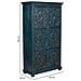 Armadio Artigianale In Legno Blu 102x44x183h Cm - Foto miniatura 3
