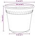 Vaso Rotondo per Fiori 24 pcs Nero Ø 17 x 14 cm Plastica - Foto miniatura 9
