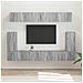 Set mobile TV 5 pcs Grigio Sonoma Legno multistrato - Foto miniatura 2