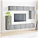 Set mobile TV 5 pcs Grigio Sonoma Legno multistrato - Foto miniatura 4