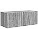 Set mobile TV 5 pcs Grigio Sonoma Legno multistrato - Foto miniatura 7