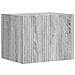 Set mobile TV 5 pcs Grigio Sonoma Legno multistrato - Foto miniatura 8