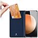 Cover per Galaxy S25 FE - Pelle /PU, Blu - Foto miniatura 4