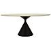 Tavolo Da Pranzo Space Rettangolare In Mdf E Ferro Crema E Nero 180x90x73 Cm - Foto miniatura 1