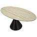 Tavolo Da Pranzo Space Rettangolare In Mdf E Ferro Crema E Nero 180x90x73 Cm - Foto miniatura 4