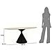 Tavolo Da Pranzo Space Rettangolare In Mdf E Ferro Crema E Nero 180x90x73 Cm - Foto miniatura 8