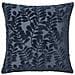 Cuscino Yona Blu Con Motivo Foglie In Rilievo 45×45 Cm - Foto miniatura 1