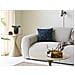 Cuscino Yona Blu Con Motivo Foglie In Rilievo 45×45 Cm - Foto miniatura 3