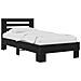 Struttura letto con testata Rovere Nero 80 x 200 cm - Foto miniatura 1