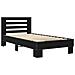 Struttura letto con testata Rovere Nero 80 x 200 cm - Foto miniatura 2